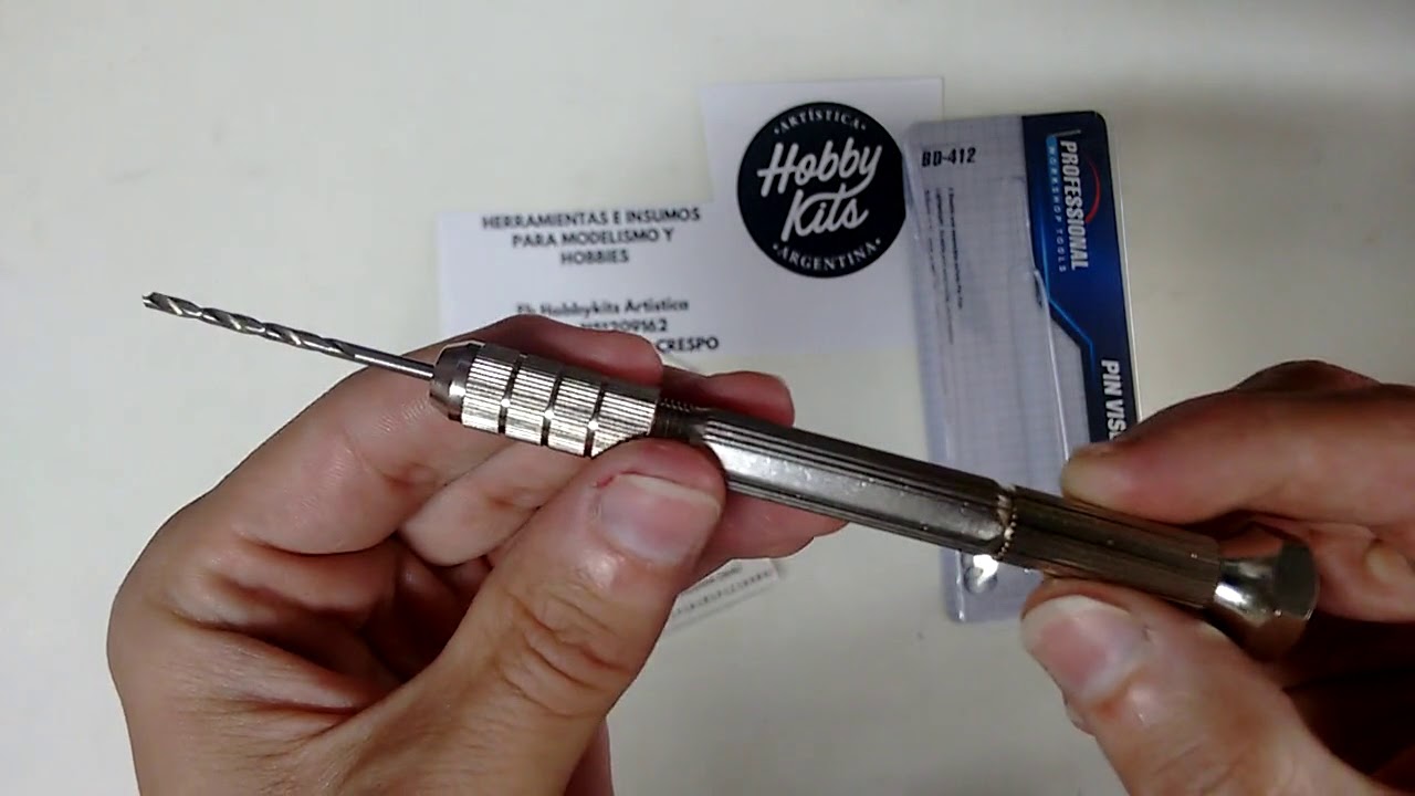 Mini Taladro Manual Con Set Mechas en Hobbykits