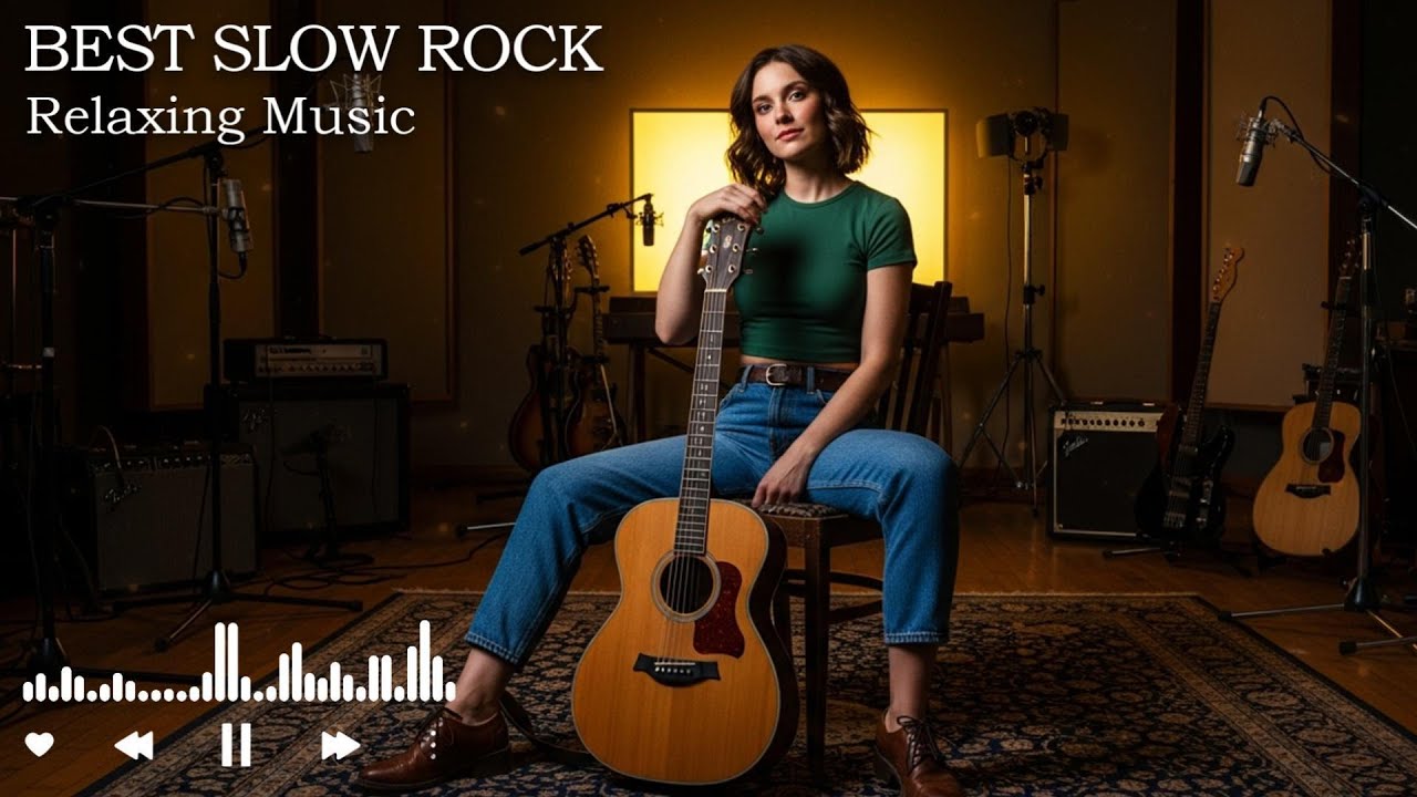 Golden Hour Slow Rock Love Song | Soothing Vocals for Relaxing Moments