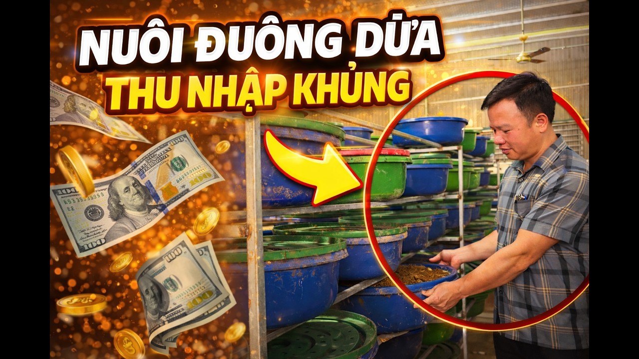 30 Ngày Khởi Nghiệp | Nuôi Đuông Dừa Ít Vốn – Lợi Nhuận Khiến Nhiều Người Bất Ngờ