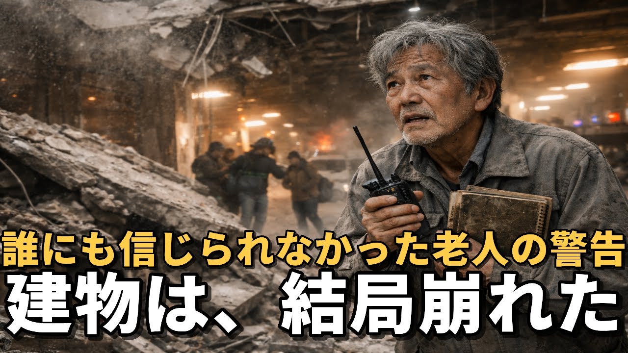 誰にも信じられなかった老人の警告建物は、結局崩れた