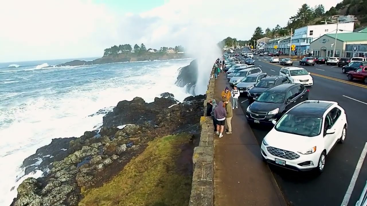 King Tide at Depoe Bay, Oregon Coast