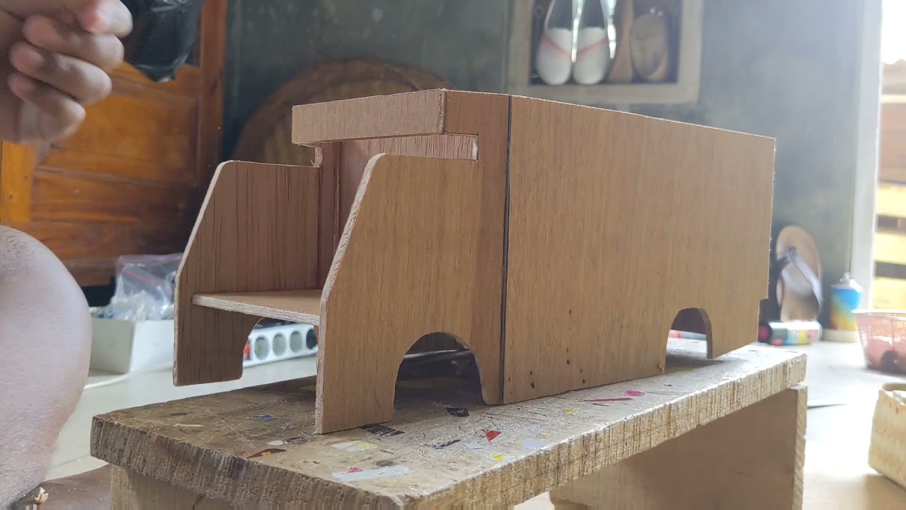 Tutorial membuat mainan truk oleng dengan bahan triplek...