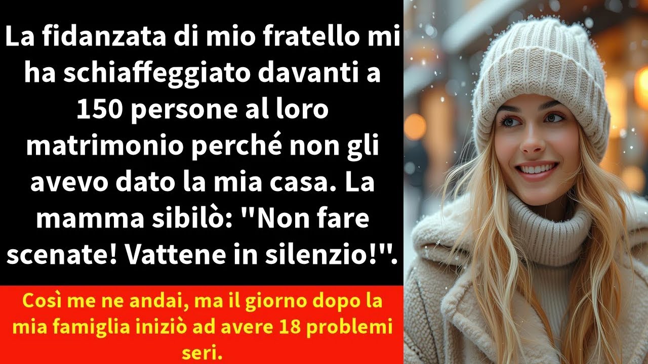 La fidanzata di mio fratello mi ha schiaffeggiato davanti a 150 persone al loro matrimonio perché