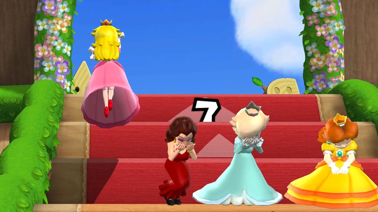 Mario Party 9 - Step It Up - All Princess Showdown! Peach, Pauline, Rosalina & Daisy Face Off