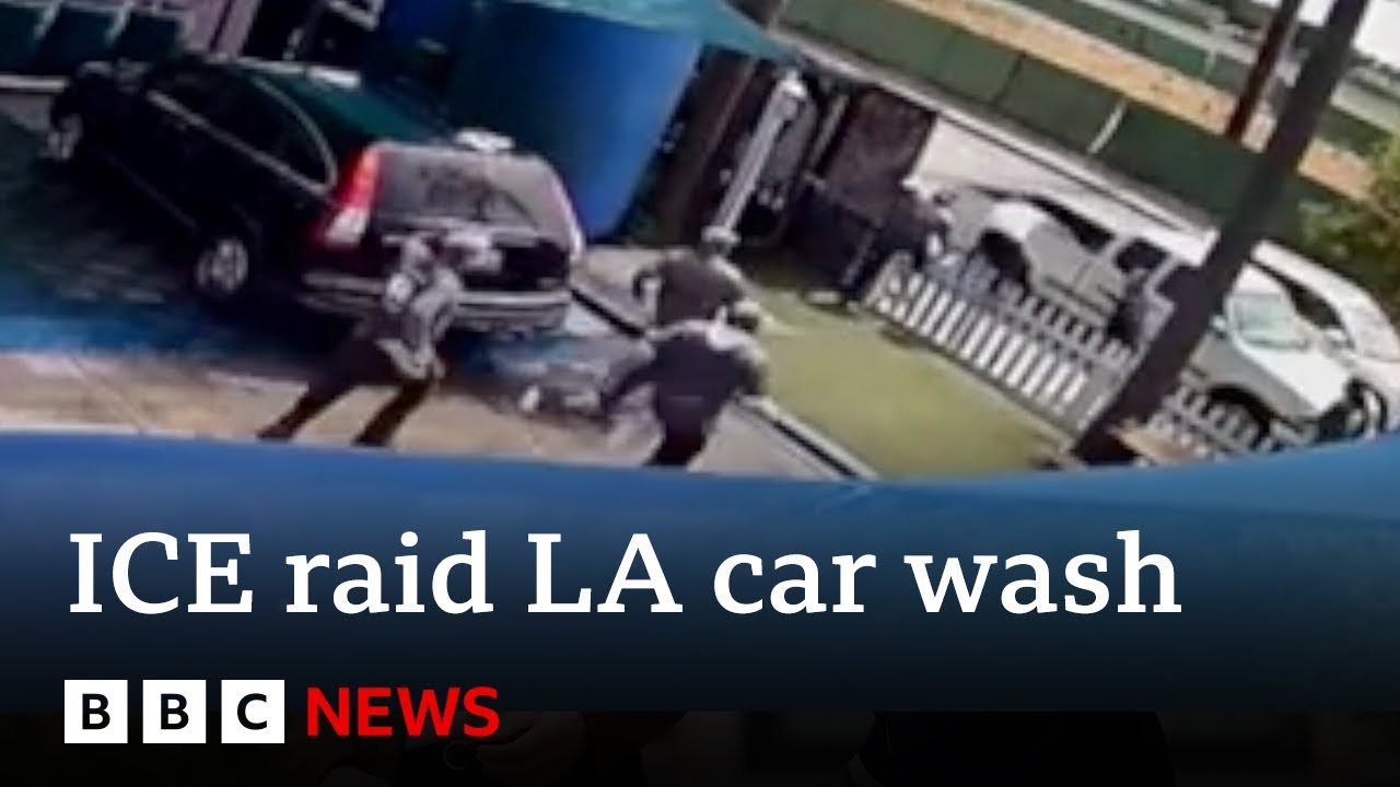 BBC News - Immigration raid at LA car wash shows how Trump&rsquo;s crackdown is changing