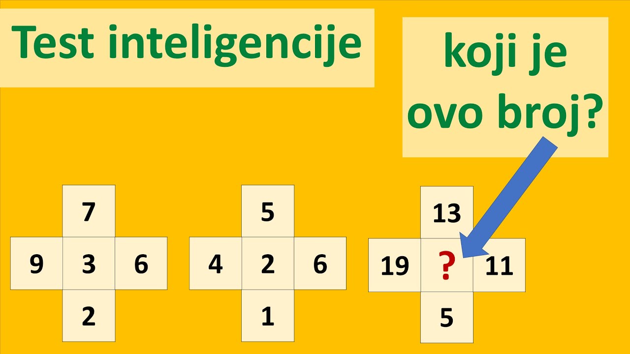 Test inteligencije 7 - nađi nepoznati broj
