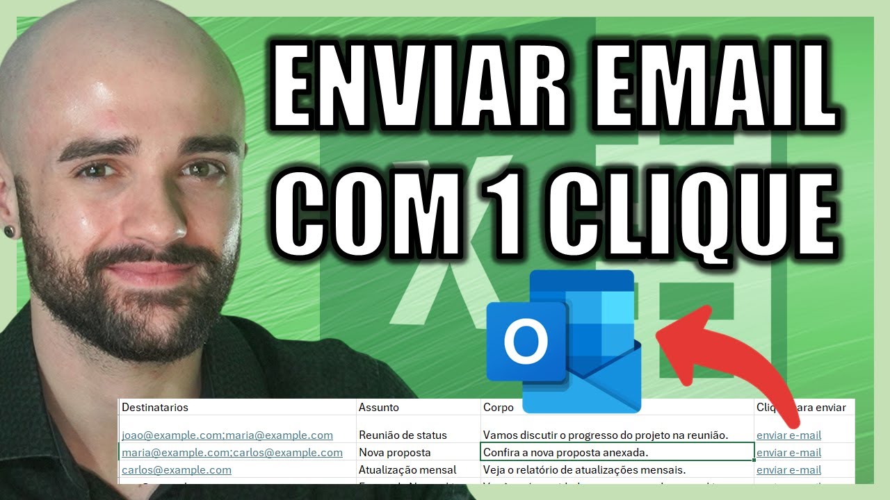 Como enviar e mail pelo excel nativamente atráves de um Clique