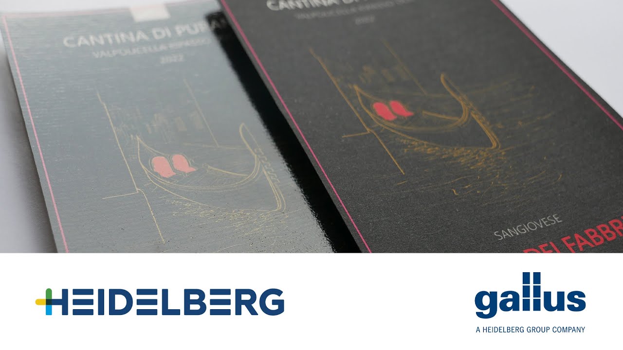 HEIDELBERG and Gallus MatteJet Technology for matte label finishing