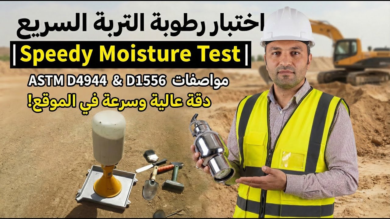 تحديد نسبة الرطوبة باستخدام  Speedy Moisture Tester