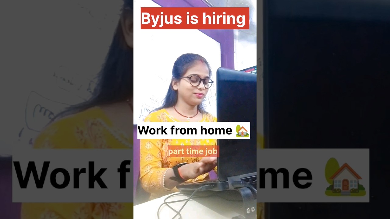 Byjus work from home jobs | Work from home jobs in 2023 | Data entry jobs from home | bpo #shorts