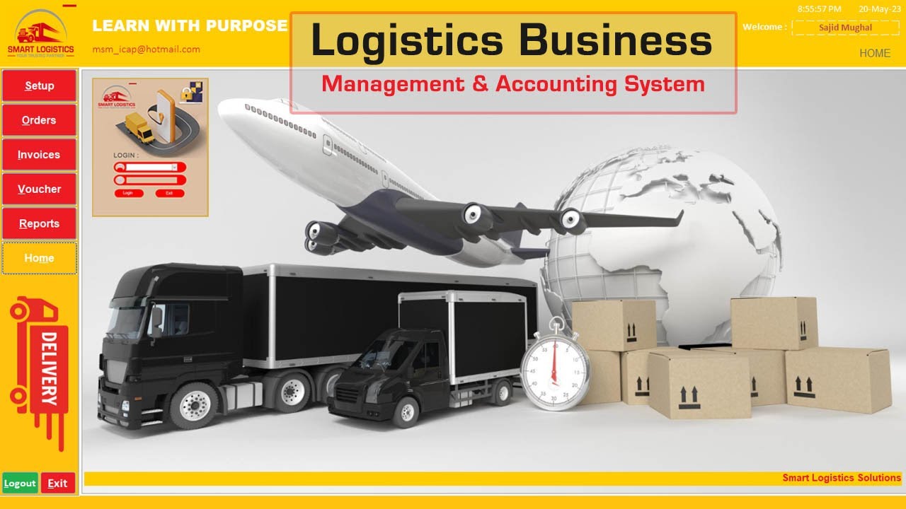 How to Automate Financial Accounting | Logistics Business Management in Microsoft Access database.