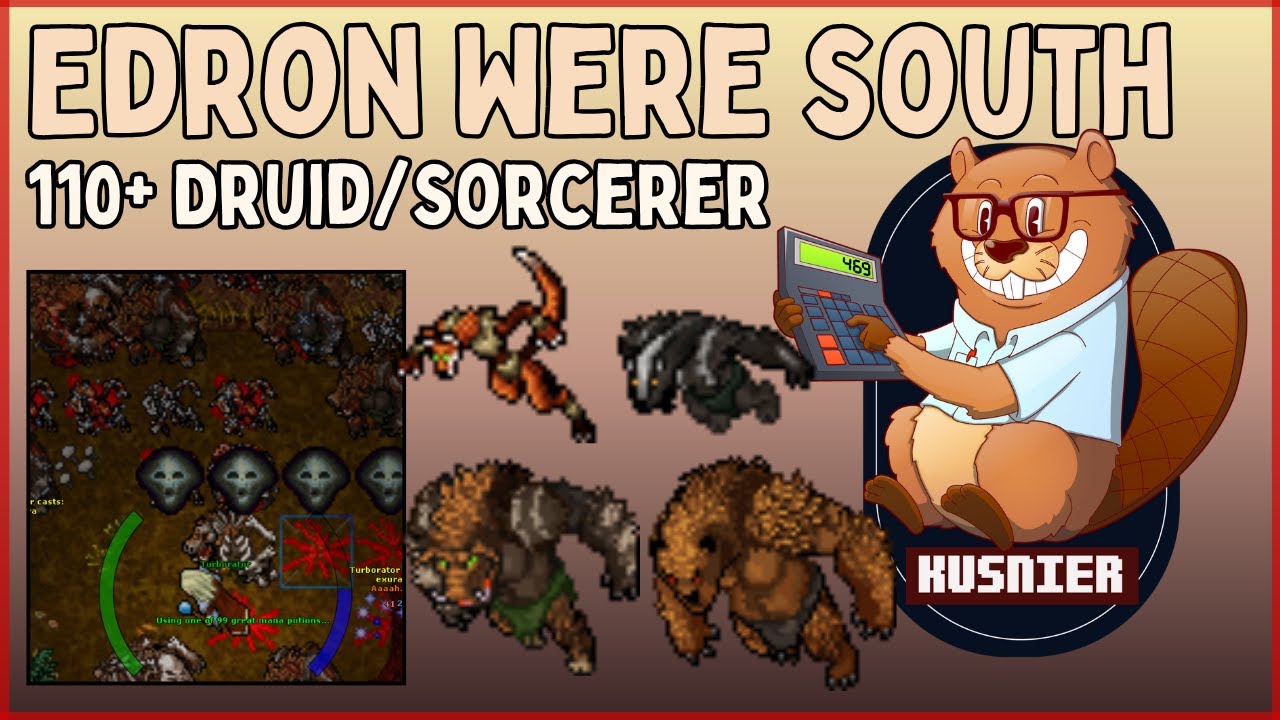 Werecreatures Edron South | 110+ Mage (Druid/Sorcerer) | Tibia