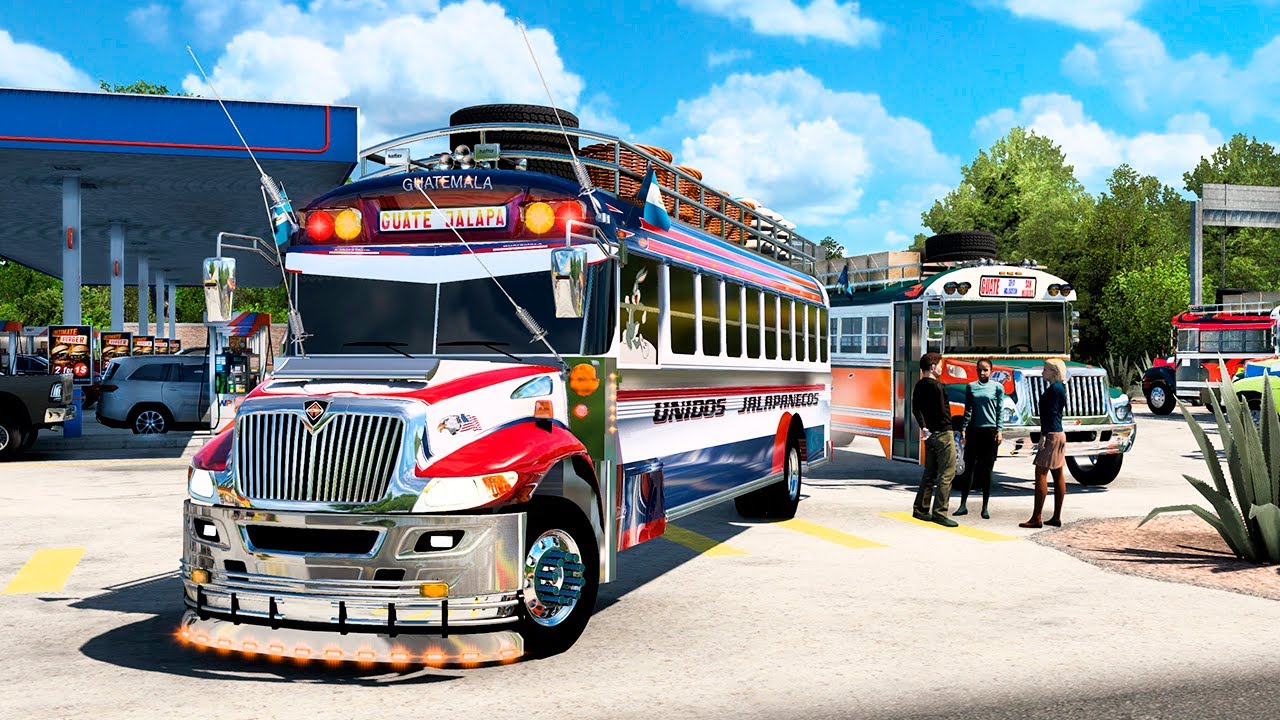 BUS De GUATEMALA JALAPA A Alta Velocidad American Truck Simulator 1.48