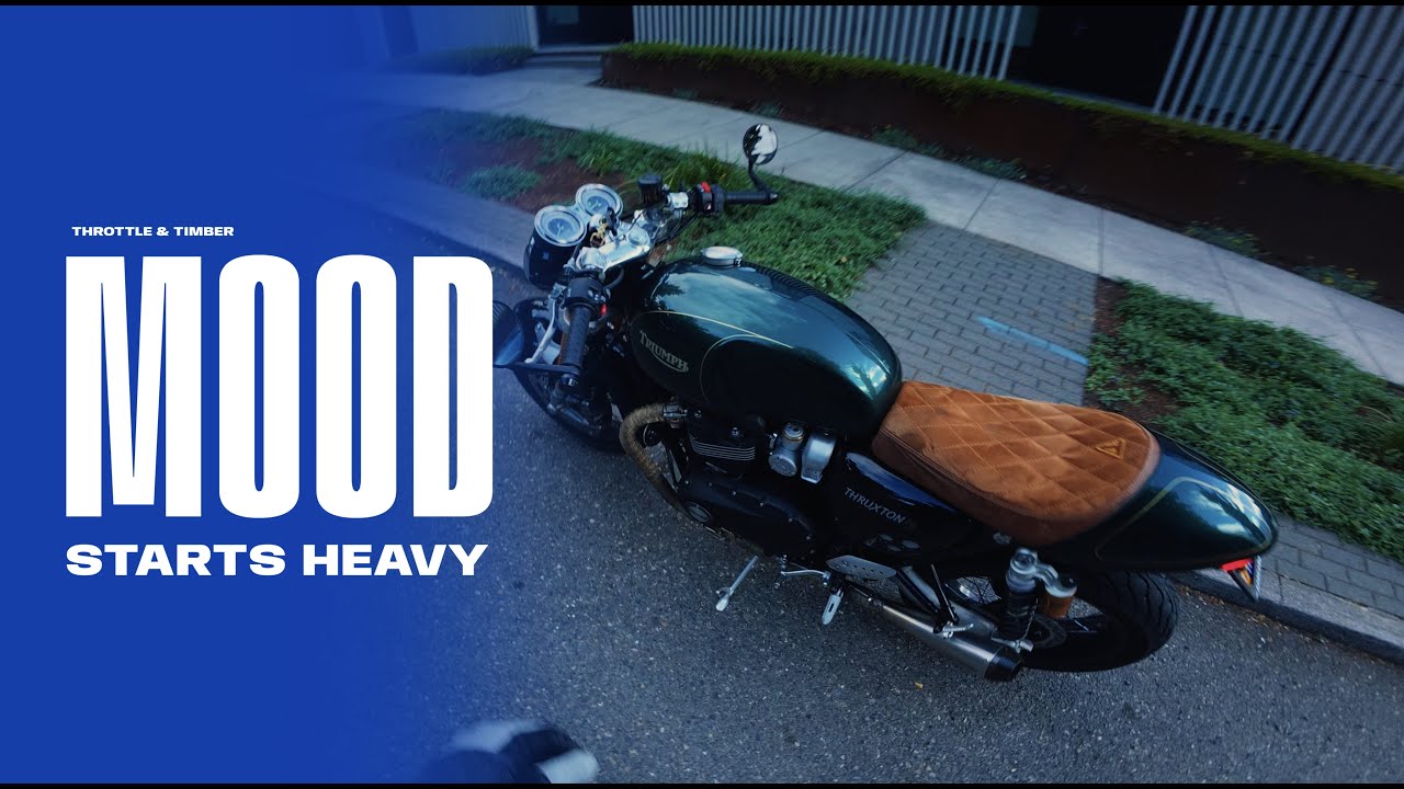 Mood Starts Heavy // Triumph Thruxton RS POV Ride [4K] #thruxtonrs #motopov #throttletherapy