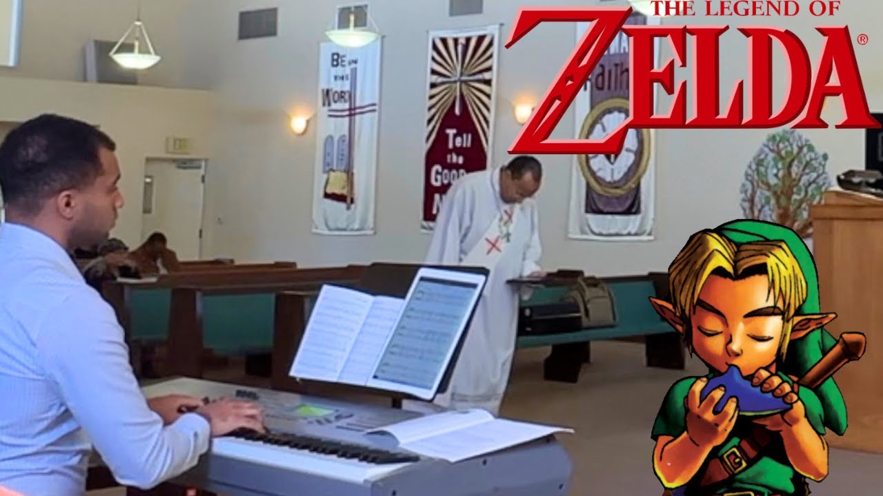 I played Zelda's Lullaby on piano during church service