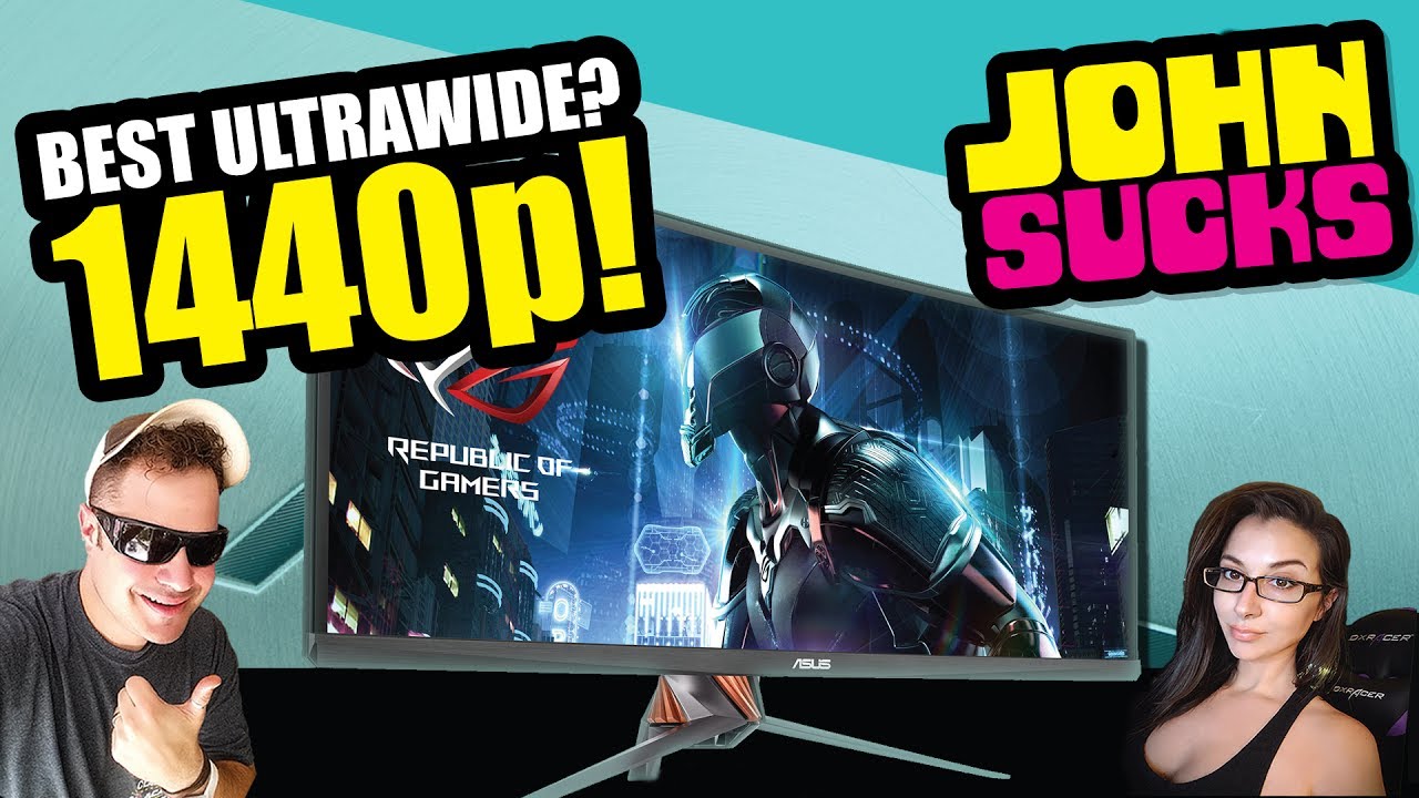 ROG PG348q ultrawide 21:9 ips 100hz GSYNC Curved Gaming Monitor Review Unboxing