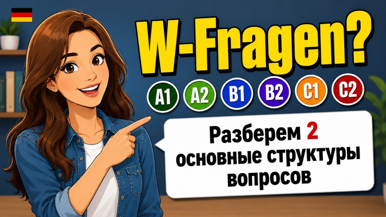 Как задавать вопросы в немецком | Полная система (Ja/Nein + W-Fragen)
