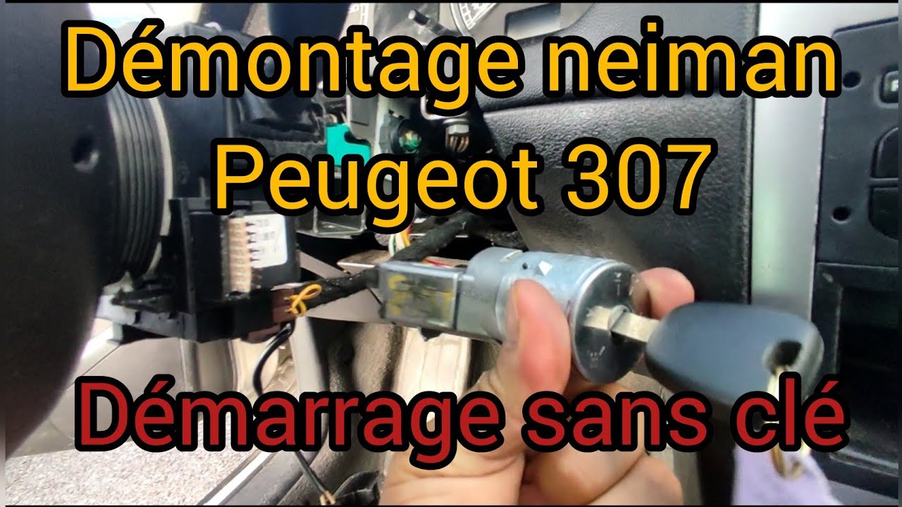 démarrage voiture sans clé 307 sw #demontage_neiman_Peugeot_307SW #سوق_السيارات_المستعملة