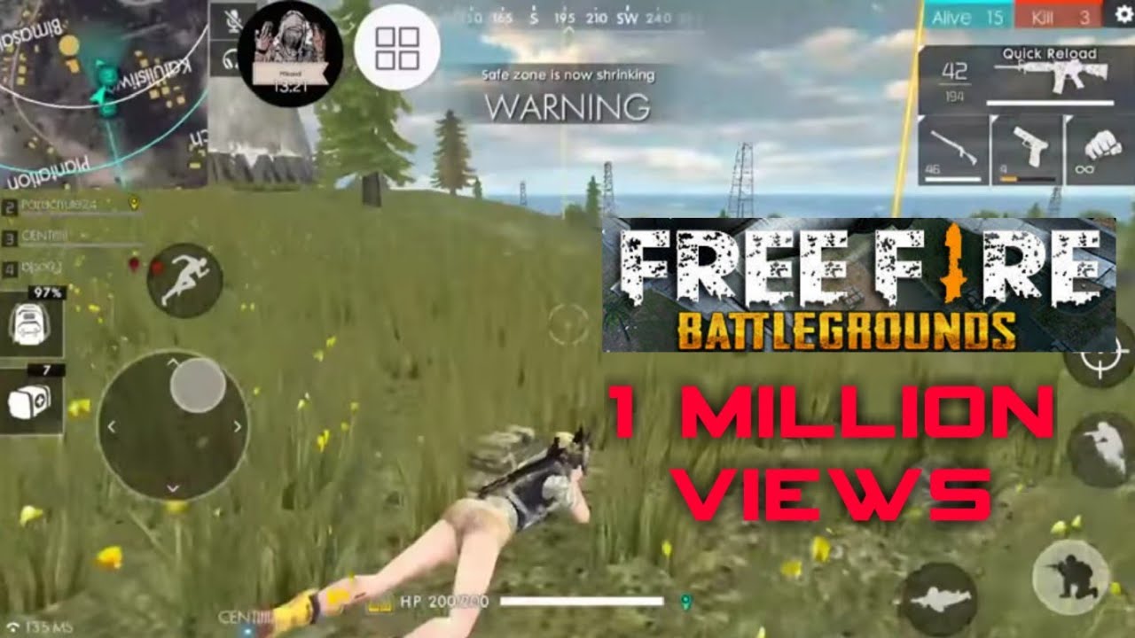 FREE FIRE BATTLE GROUNDS: Team Play Squad (full gameplay) by Mikandi