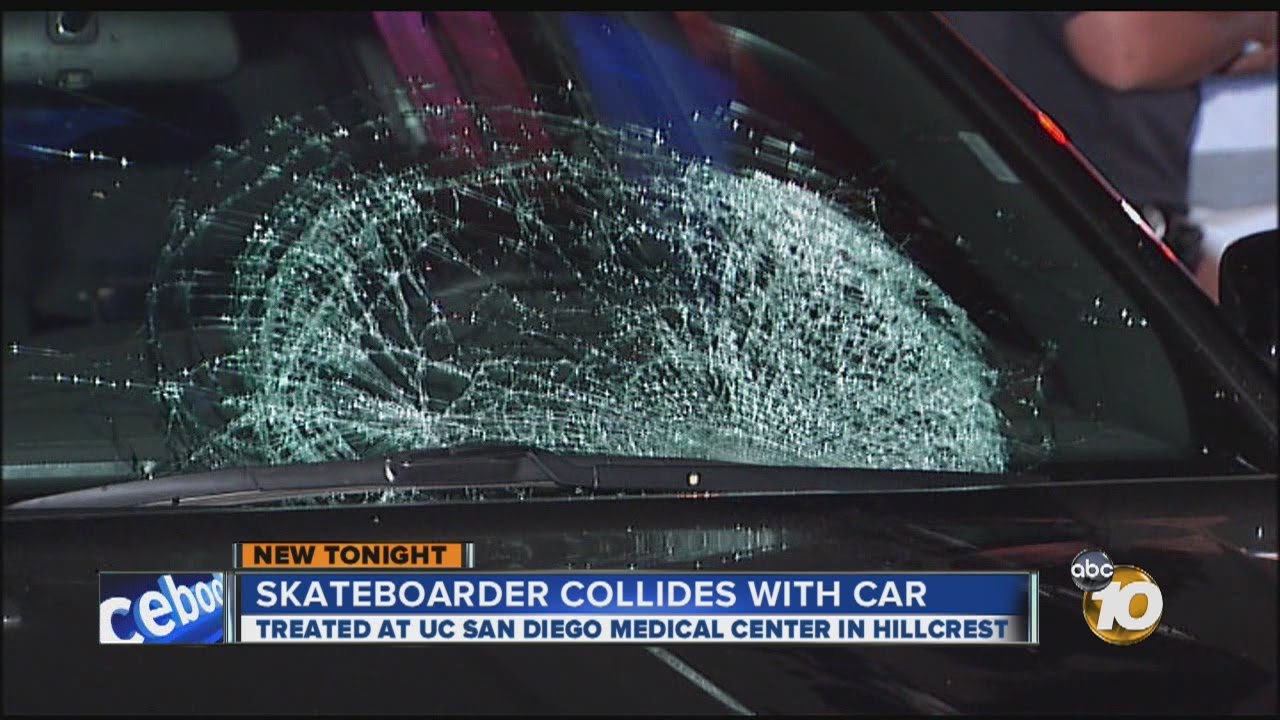 Skateboarder hit by car in National City