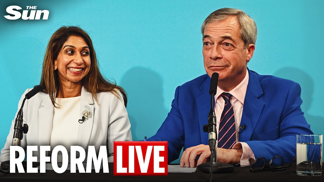 LIVE: Nigel Farage and Suella Braverman address media after historic defection