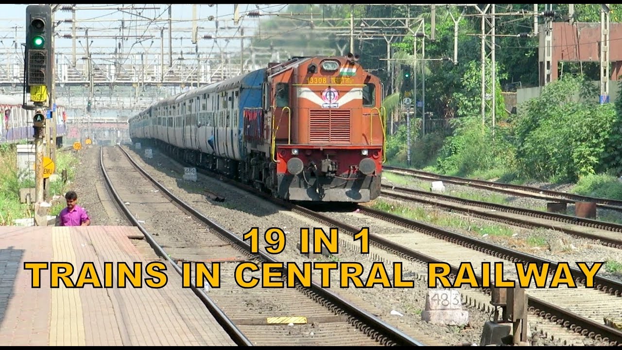 [19 in 1] Trains in Central Railway : Sewagram + Konark + Antyodaya + Many more : Indian Railways