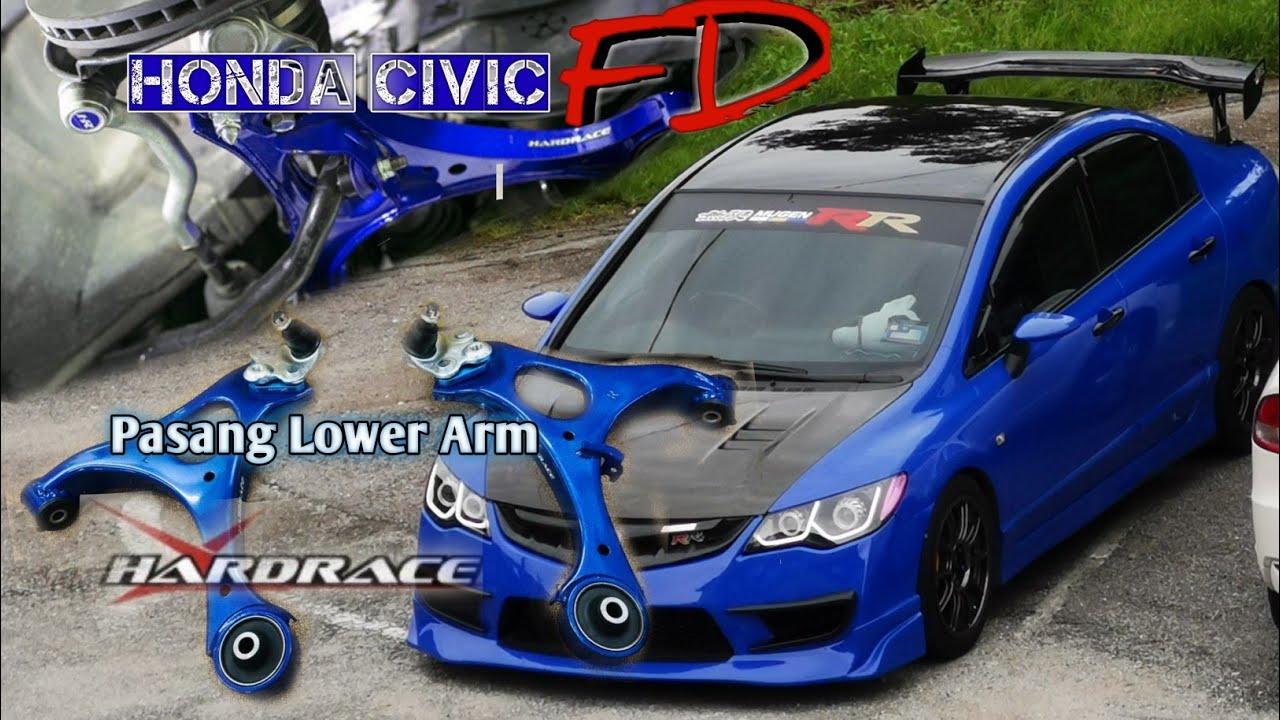 Honda Civic FD | Upgrade Suspension Part 3 | Hardrace Lower Arm, Ball joint, & RCA