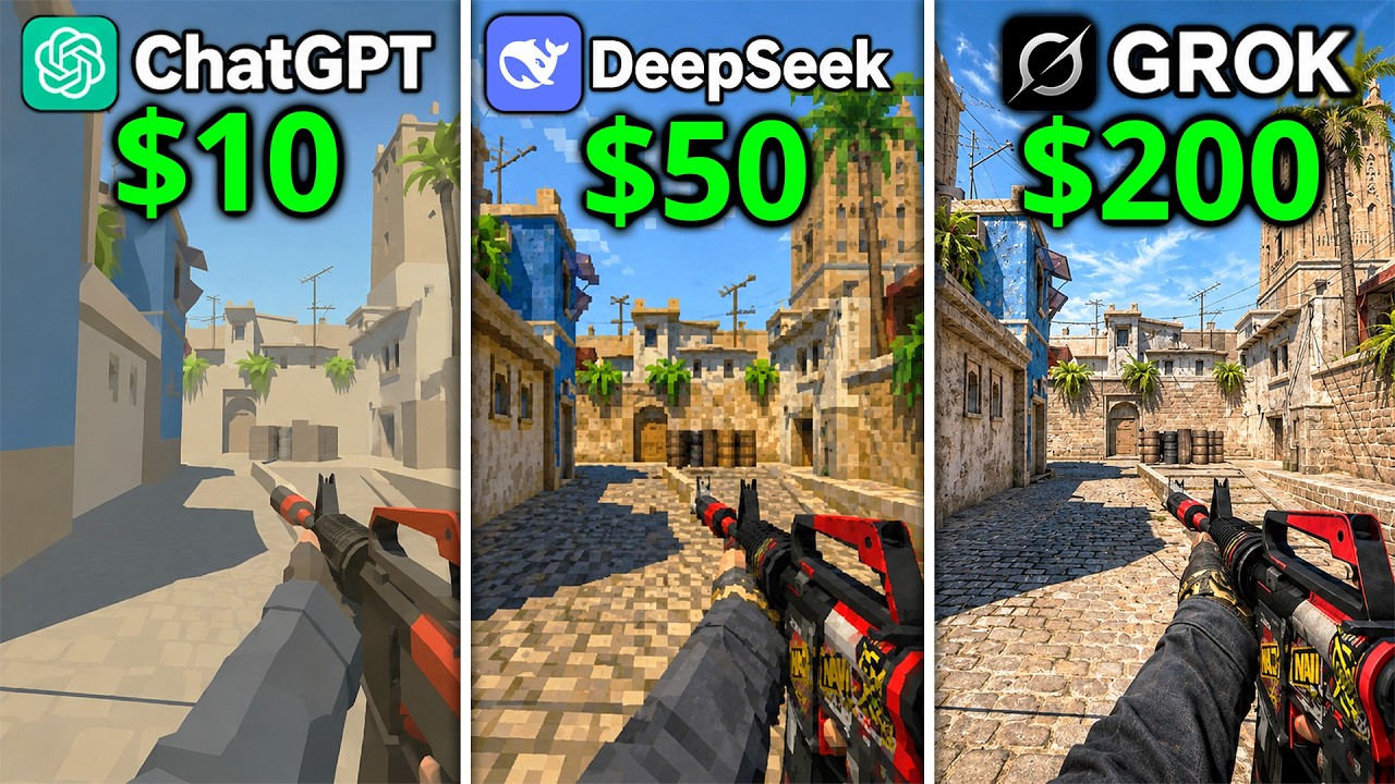 ChatGPT vs DeepSeek vs GROK: PAID AIs Build CS 2 FROM SCRATCH! Part 3 (CS2)