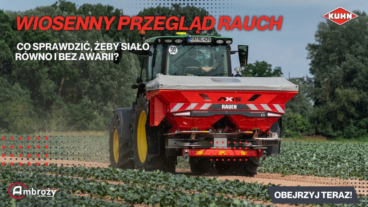 Nie jedź w pole bez tego! Przegląd rozsiewacza Kuhn krok po kroku
