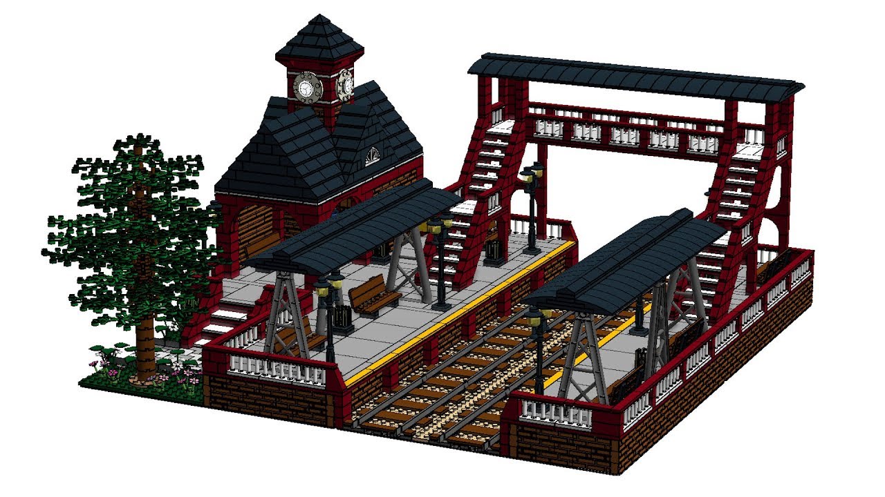 LEGO Train - La Gare - Train Station - Bahnhof - MOC