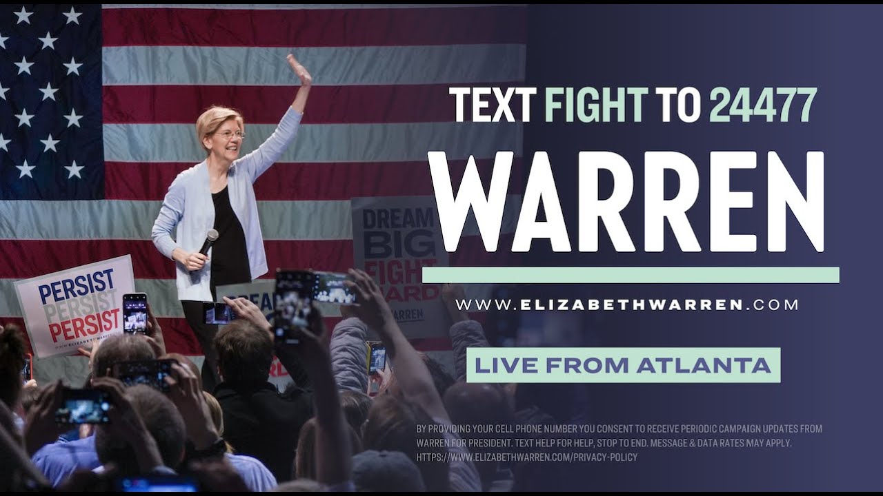 Elizabeth Warren speaks in Atlanta, GA
