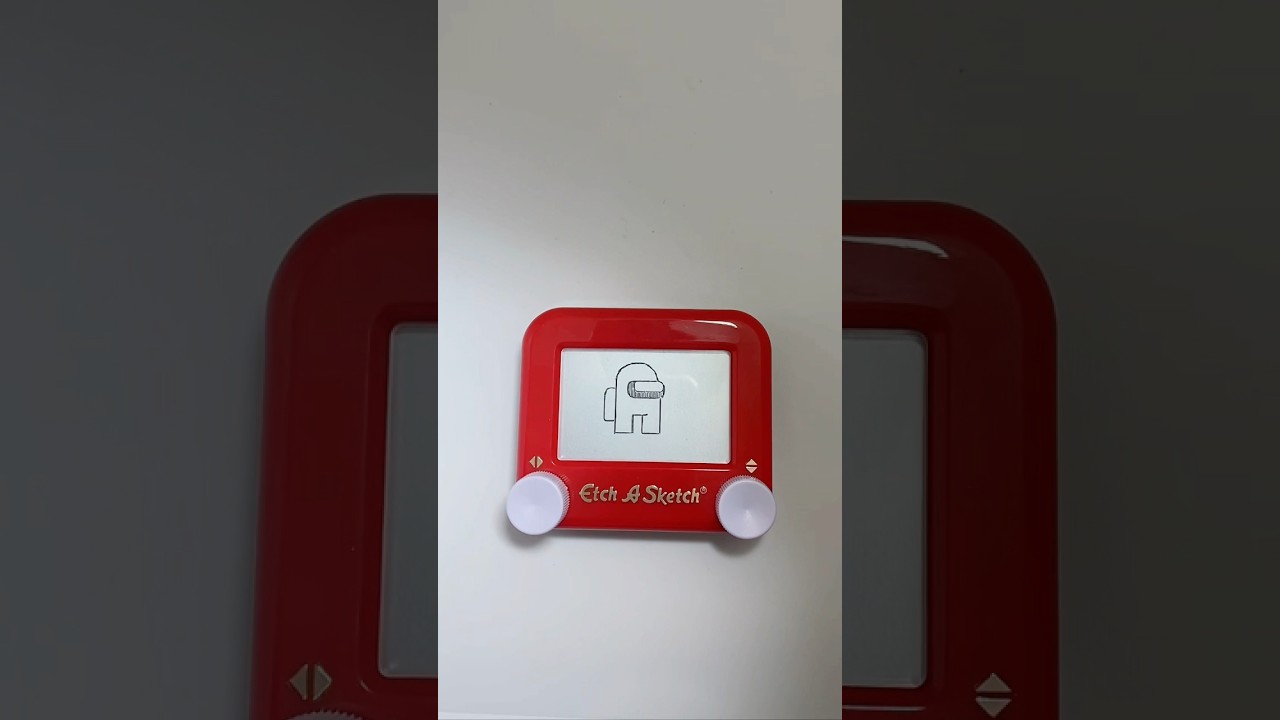 Etch A Sketch tutorial 🥳 #etchasketch #howto