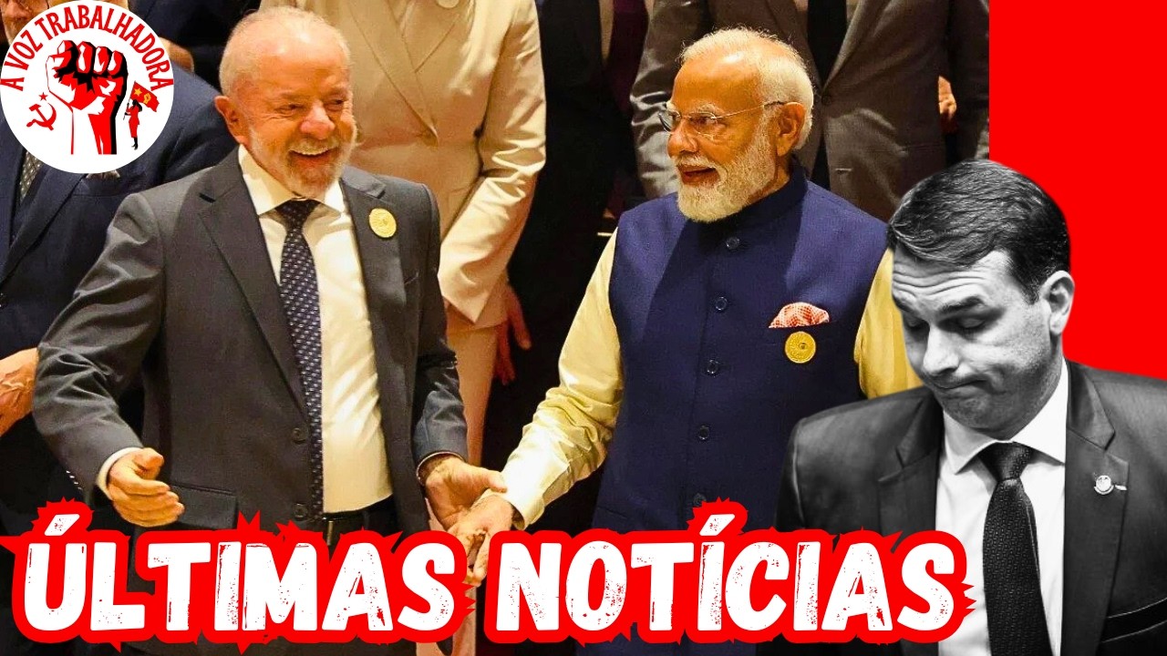 PROPAGANDA IRREGULAR PARA FLAVIO BOLSONARO - LULA REFORÇA PARCERIAS BRICS NA INDIA
