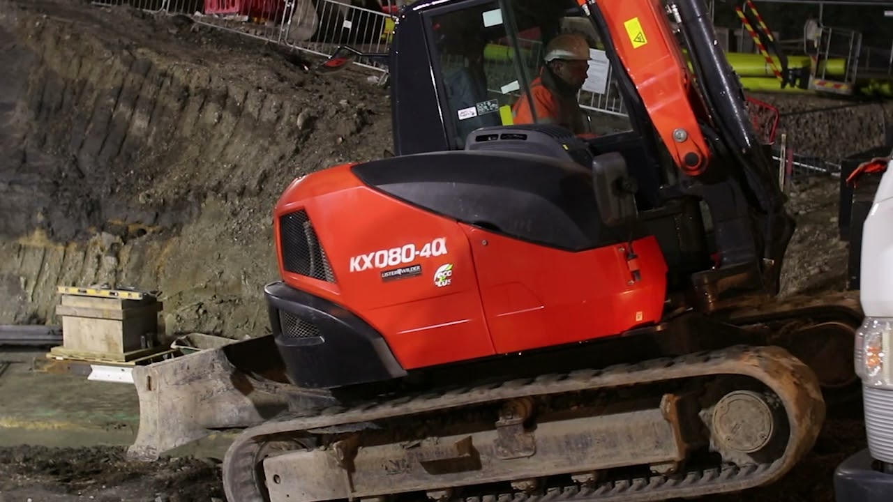 Newmarket Road underpass construction 2021