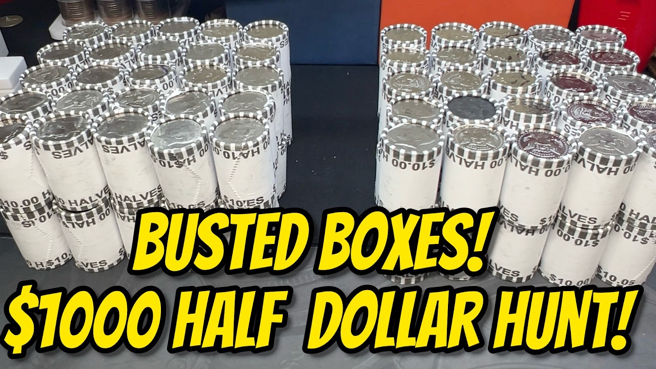 These boxes of Half Dollars were BUSTED!  Literally!
