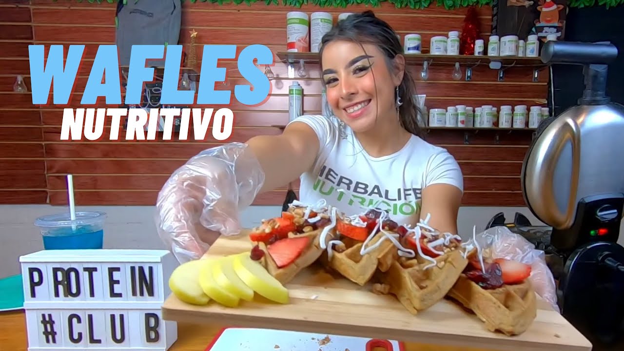 CÓMO hacer unos WAFFLES Herbalife DELICIOSOS Y NUTRITIVOS