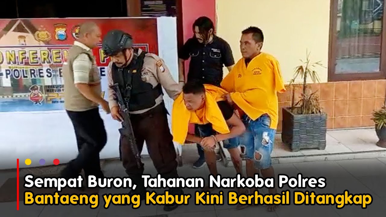 Sempat Buron, Tahanan Narkoba Polres Bantaeng yang Kabur Kini Berhasil Ditangkap