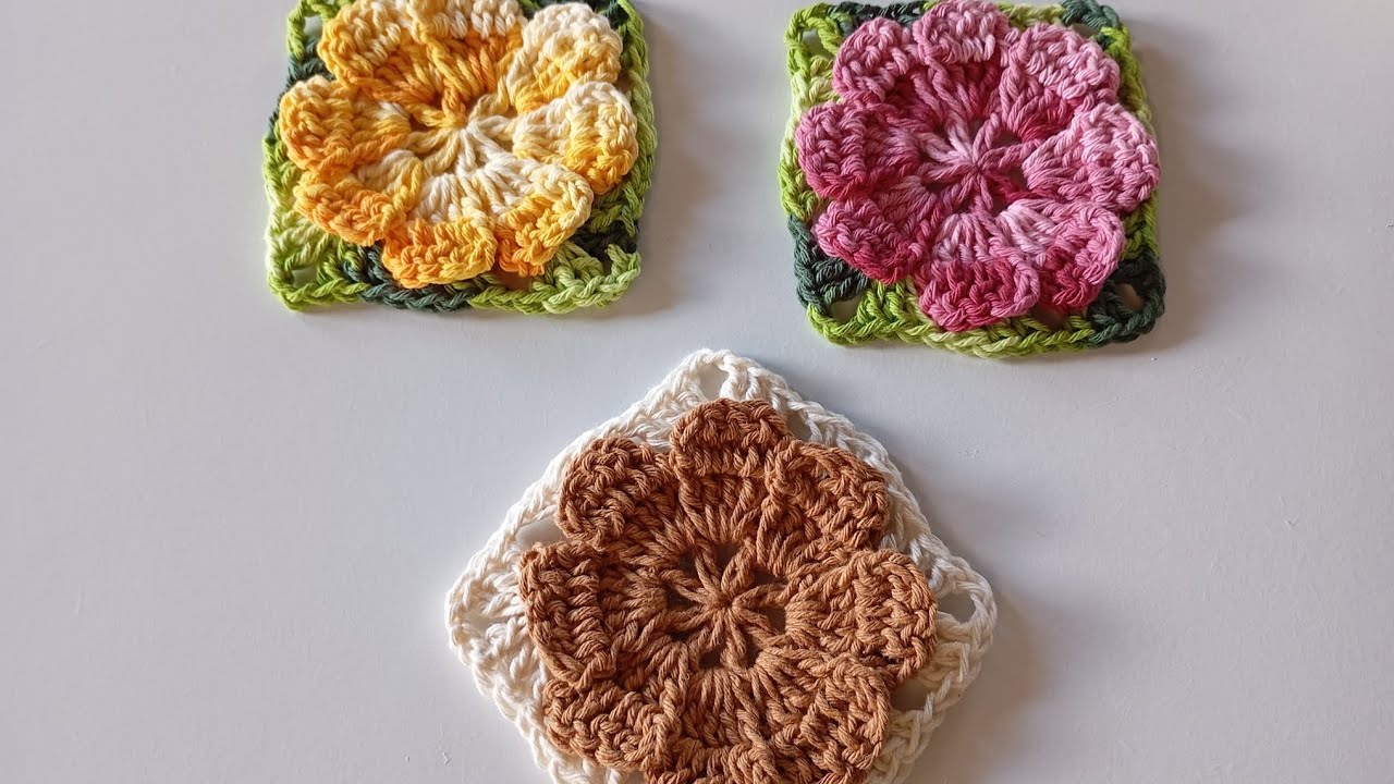 Flor Catavento Gordinha vídeo aula com @noelicrocheteira 