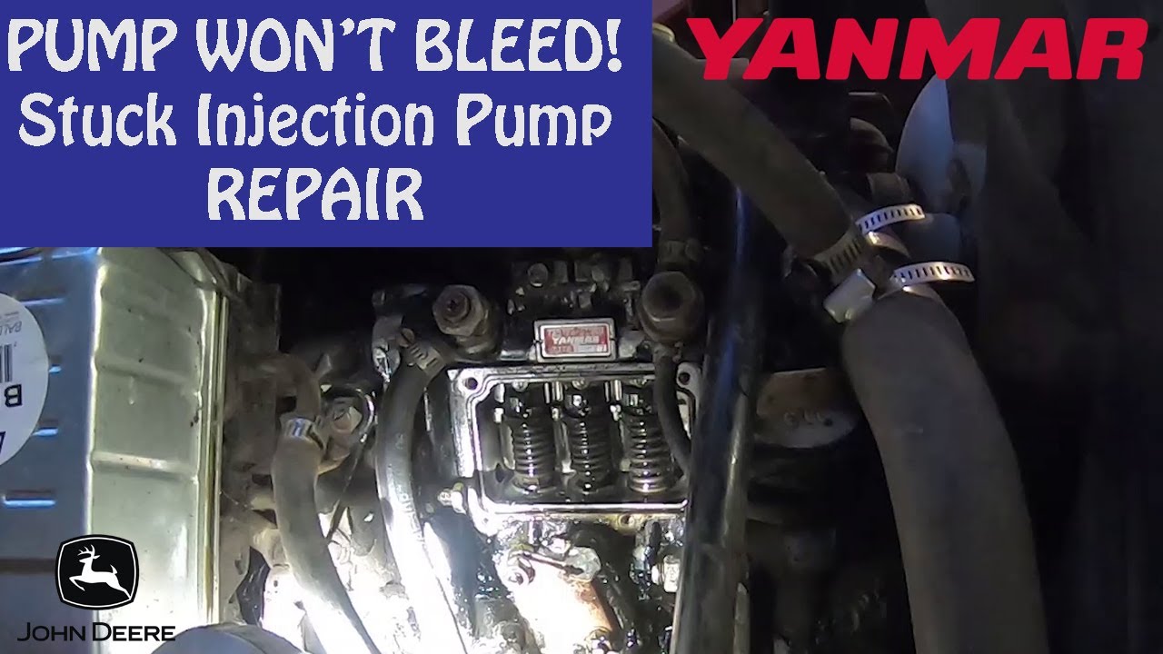 Fixing Stuck Injection Pump - Yanmar  3 Cylinder Diesel - 3TN82E
