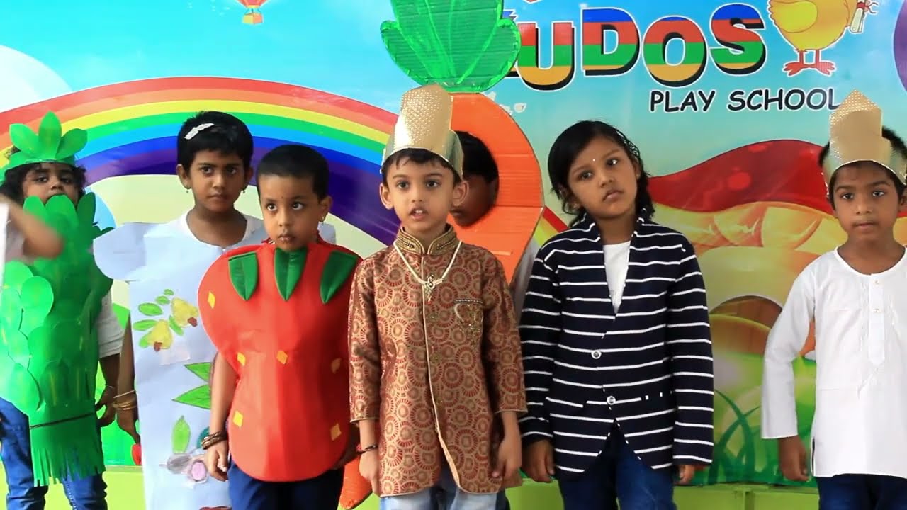 Health Vs Junk Food Drama Blossoms (UKG) students of Kudos Play School