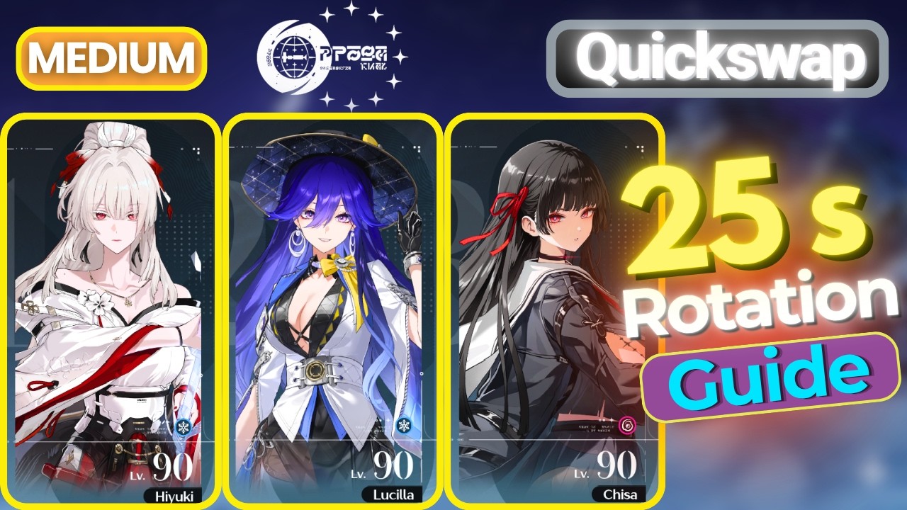 Hiyuki Lucilla Chisa 25s Quickswap Rotation Guide - Medium Difficulty | Detailed Explanation