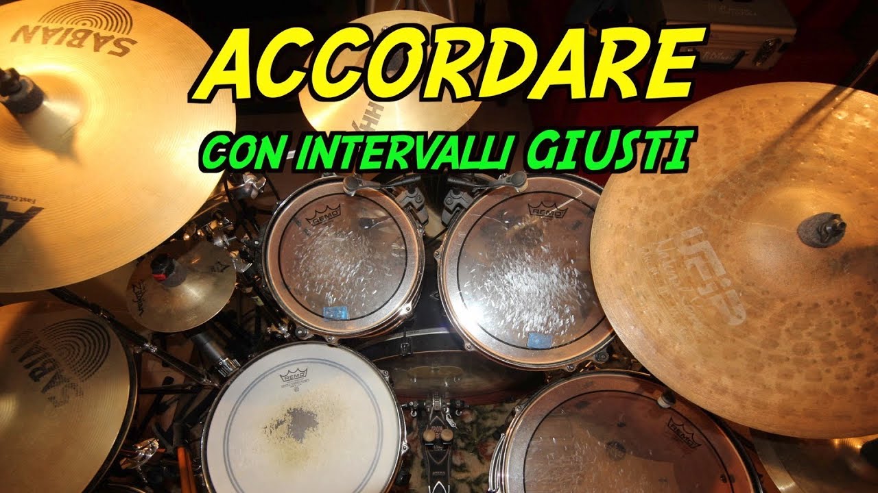 Accordare la batteria con intervalli 
