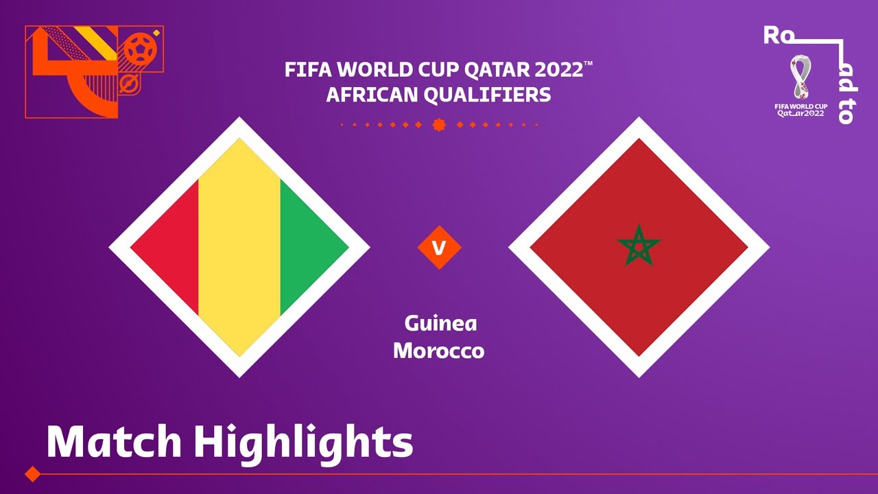 Guinea v Morocco | FIFA World Cup Qatar 2022 Qualifier | Match Highlights