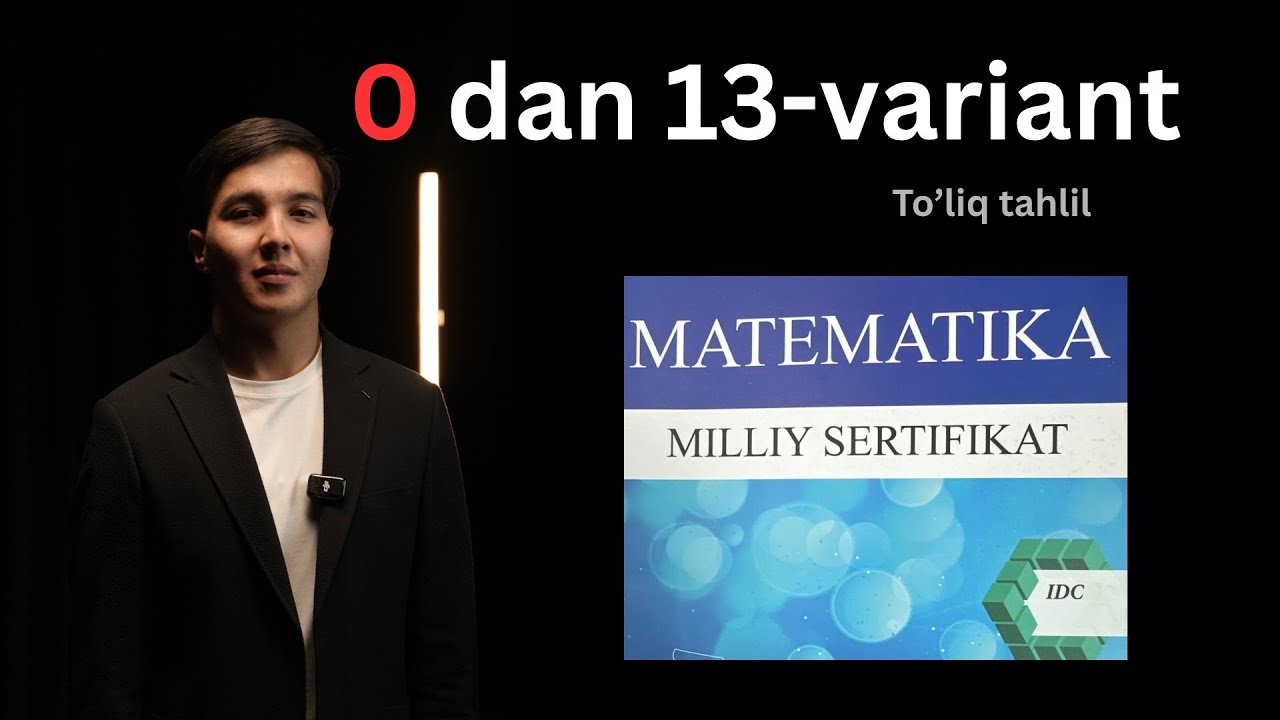 IDC milliy sertifikat 13-variant