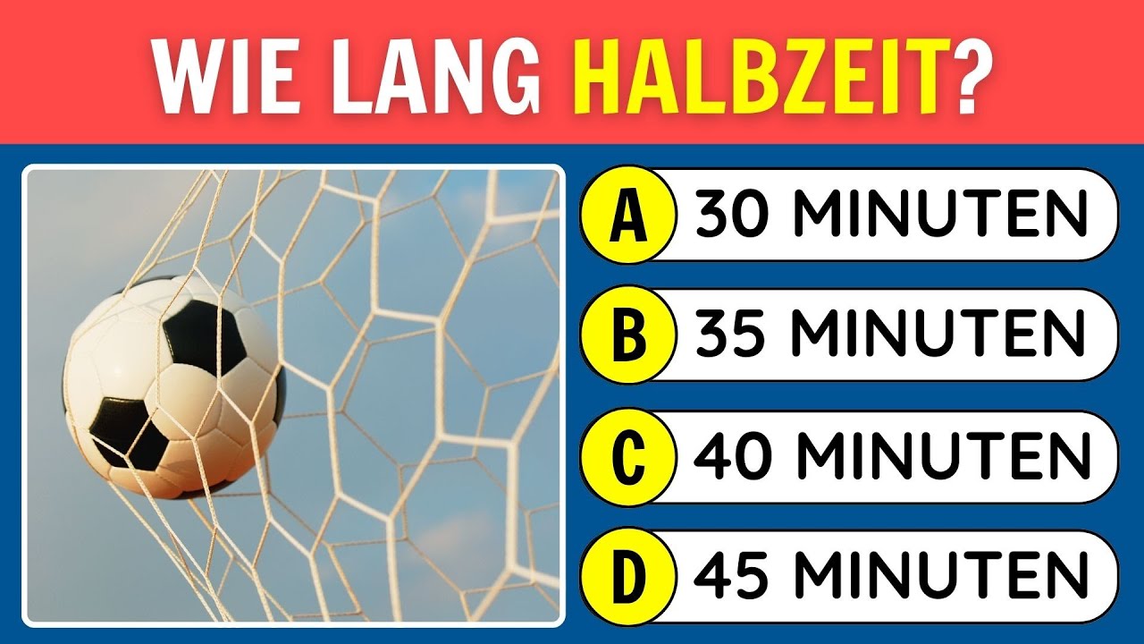 ⚽ Fu&szlig;ball Quiz: 30 spannende Fragen &ndash; Teste dein Fu&szlig;ball-Wissen! | Allgemeinwissen Quiz