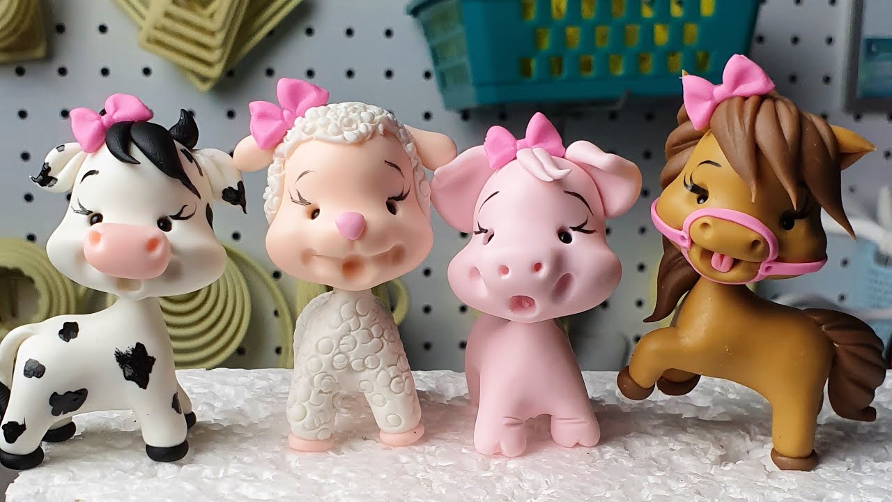 Bichinhos Da Fazendinha Em Biscuit | Live
