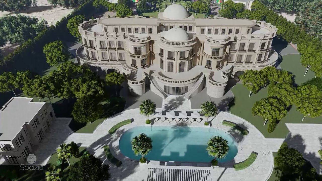 Governmental Palace | Senegal | 3D animation | Arch. Ahmed Ragab