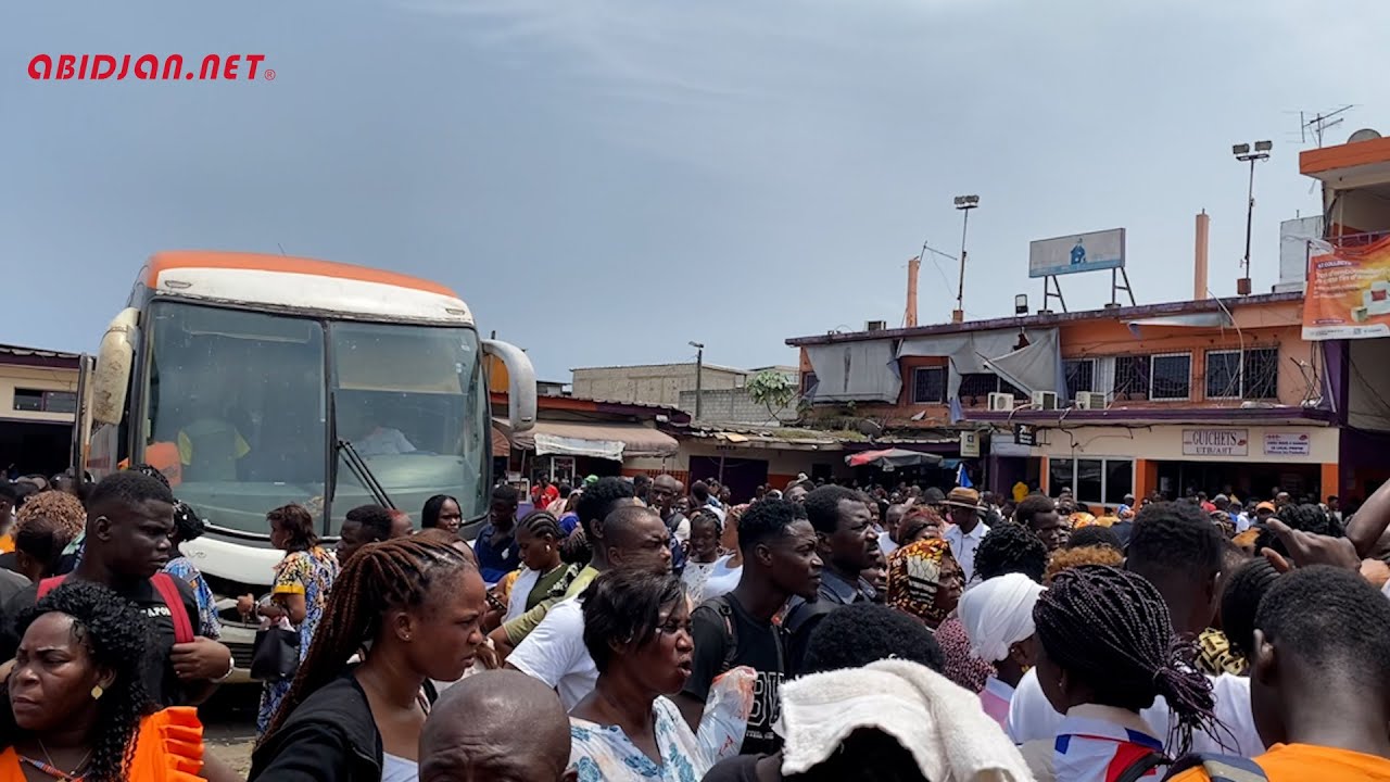 Fête de pâques: ambiance dans les gares de transport