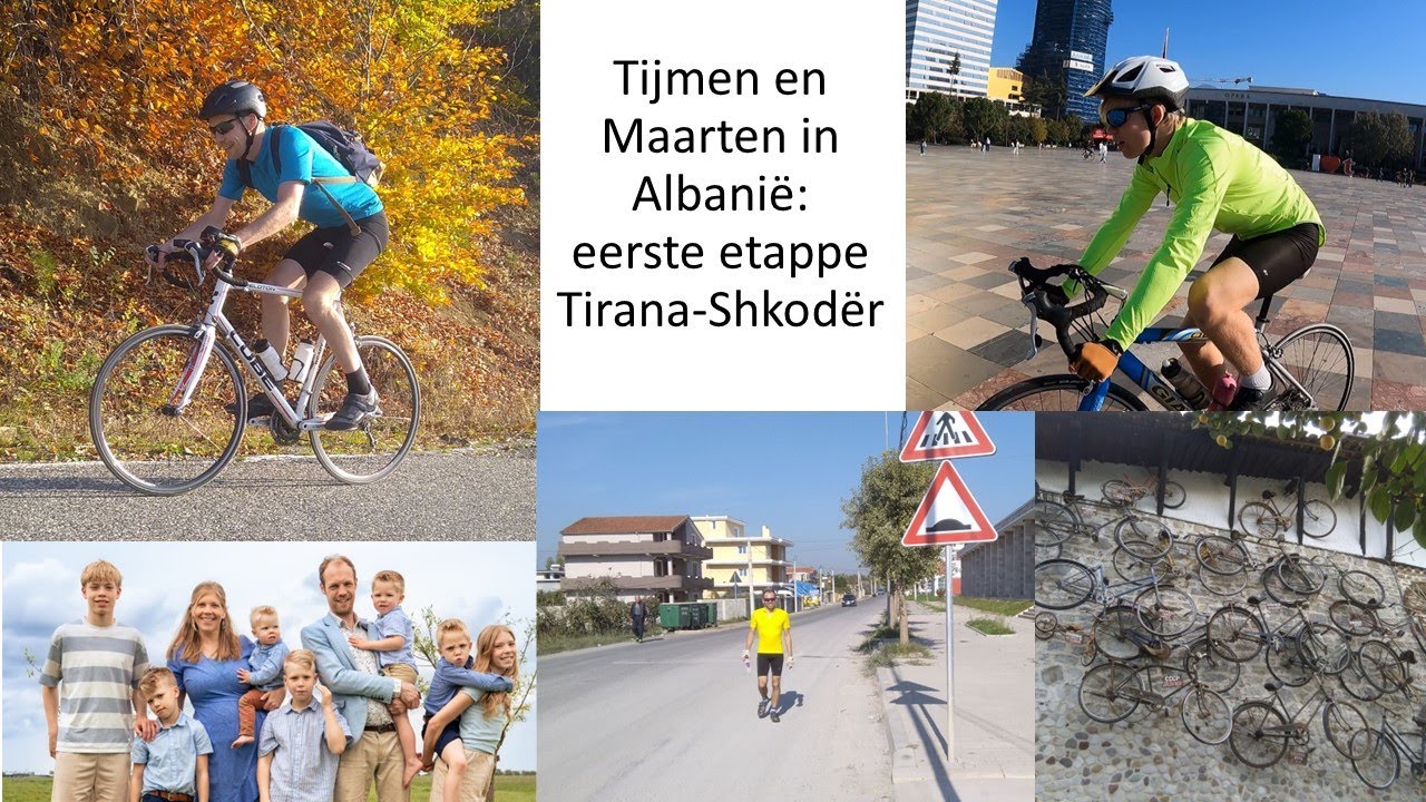 Fietsen door verkeerschaos in Tirana en steile ravijnen - Familie Blom Vlog 53