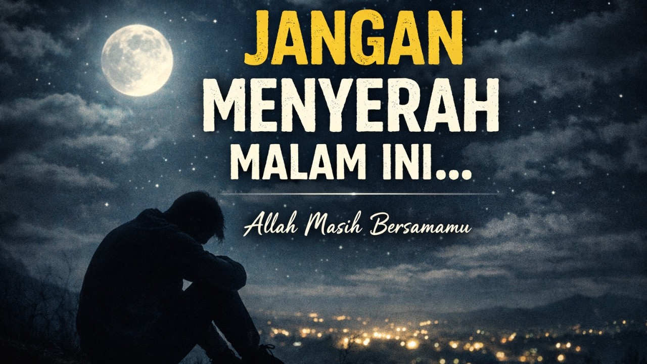 Renungan Malam Islami | Untuk Kamu yang Lelah dan Hampir Menyerah..Dengarkan Ini | Doa Penutup Hari